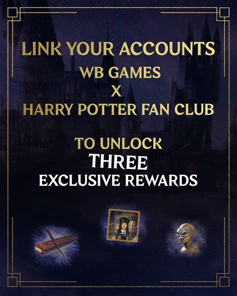 Harry Potter Fan Club and WB Games Account Linking FAQ.
